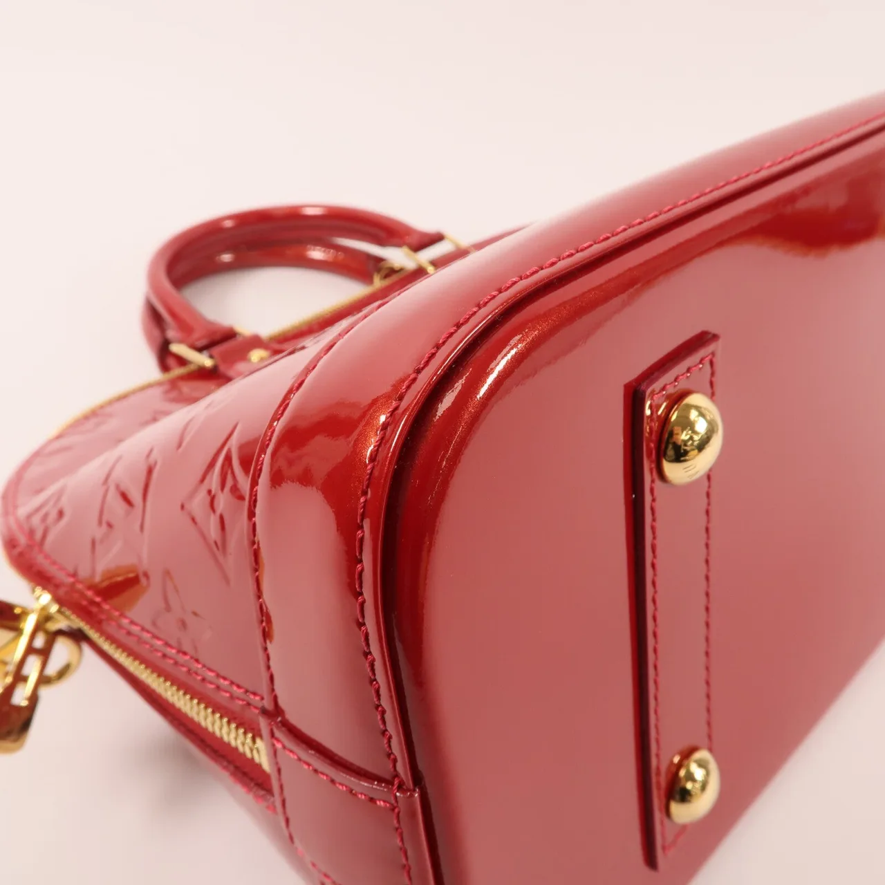 LOUIS VUITTON Alma M90096 Handbag Leather 紅色 / Red Leather Rank A - Thumbnail 10