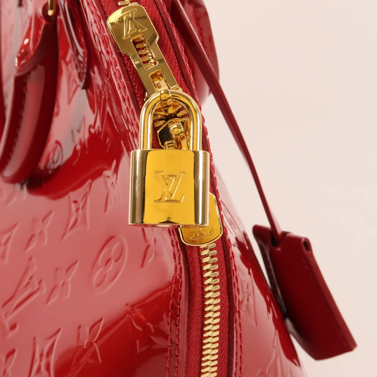 LOUIS VUITTON Alma M90096 Handbag Leather 紅色 / Red Leather Rank A - Thumbnail 11