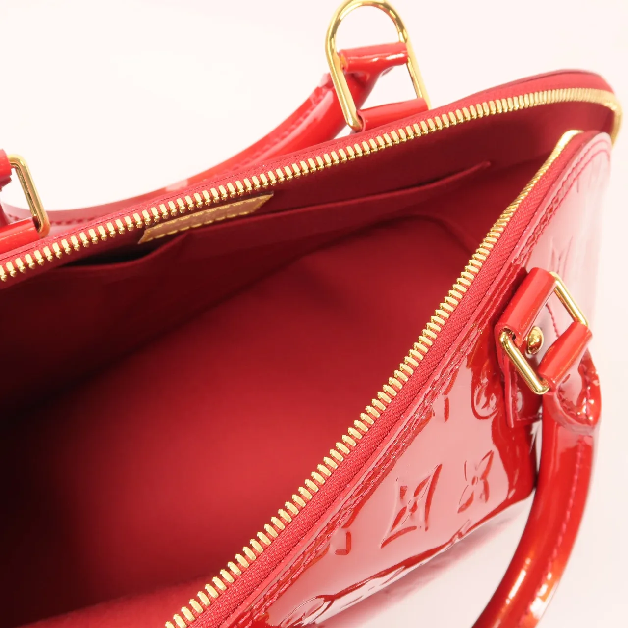 LOUIS VUITTON Alma M90096 Handbag Leather 紅色 / Red Leather Rank A - Thumbnail 15