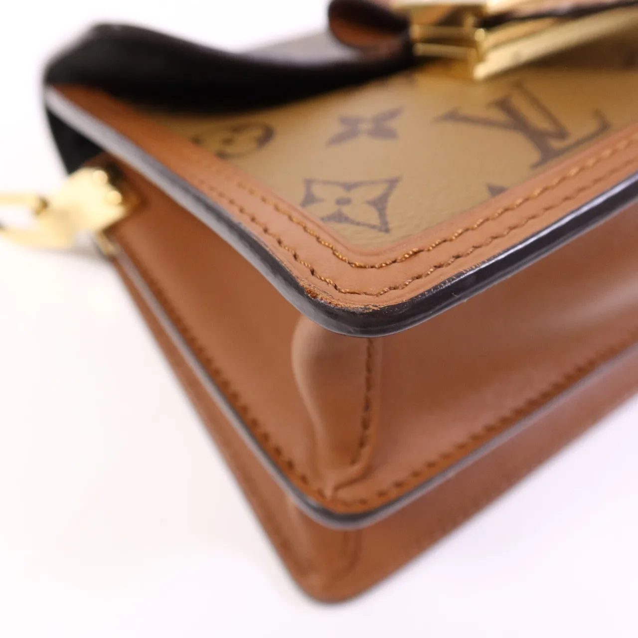 LOUIS VUITTON Mini Dauphine M45959 Shoulder Bag Coated Canvas 棕色 / Brown Coated Canvas Rank B - Thumbnail 12