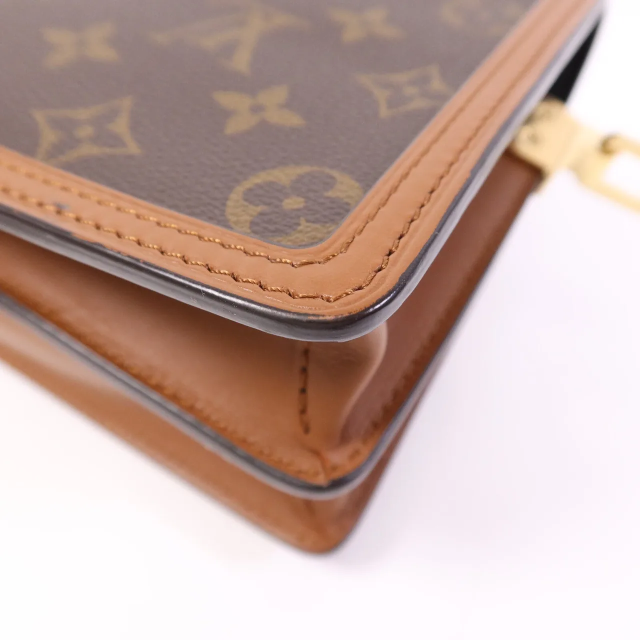 LOUIS VUITTON Mini Dauphine M45959 Shoulder Bag Coated Canvas 棕色 / Brown Coated Canvas Rank B - Thumbnail 13