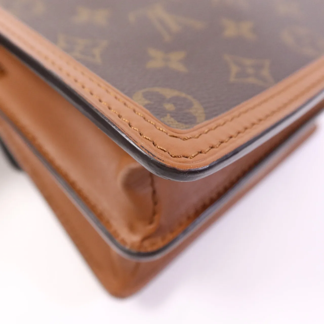 LOUIS VUITTON Mini Dauphine M45959 Shoulder Bag Coated Canvas 棕色 / Brown Coated Canvas Rank B - Thumbnail 14