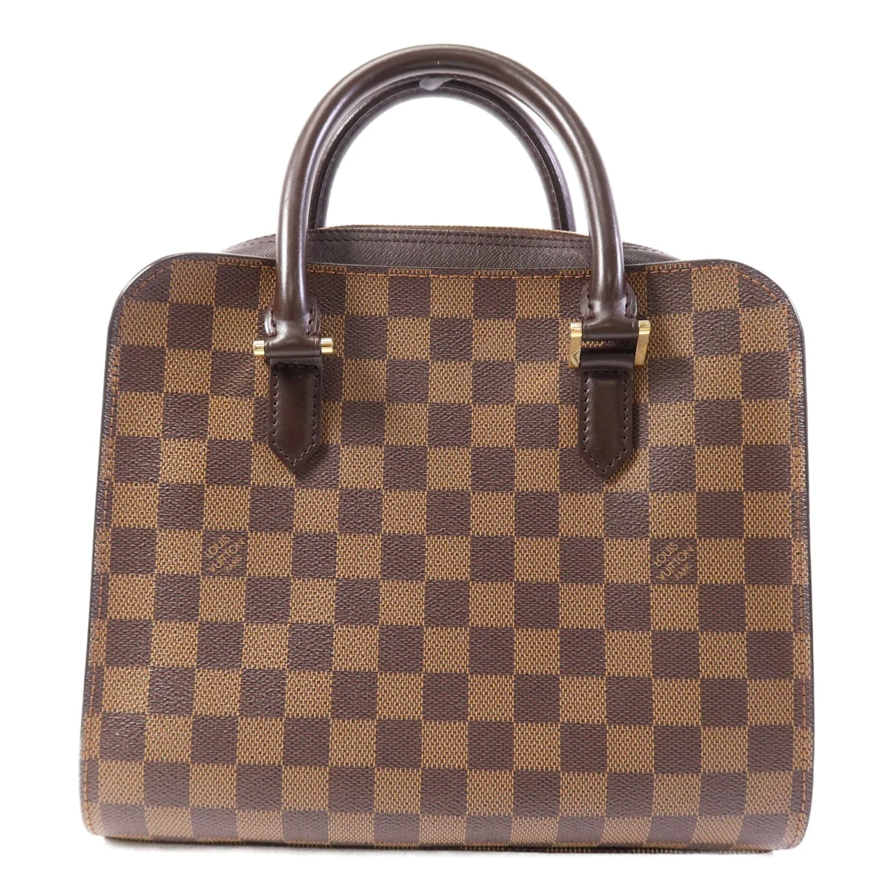 LOUIS VUITTON N51155 Handbag Coated Canvas 棕色 / Brown