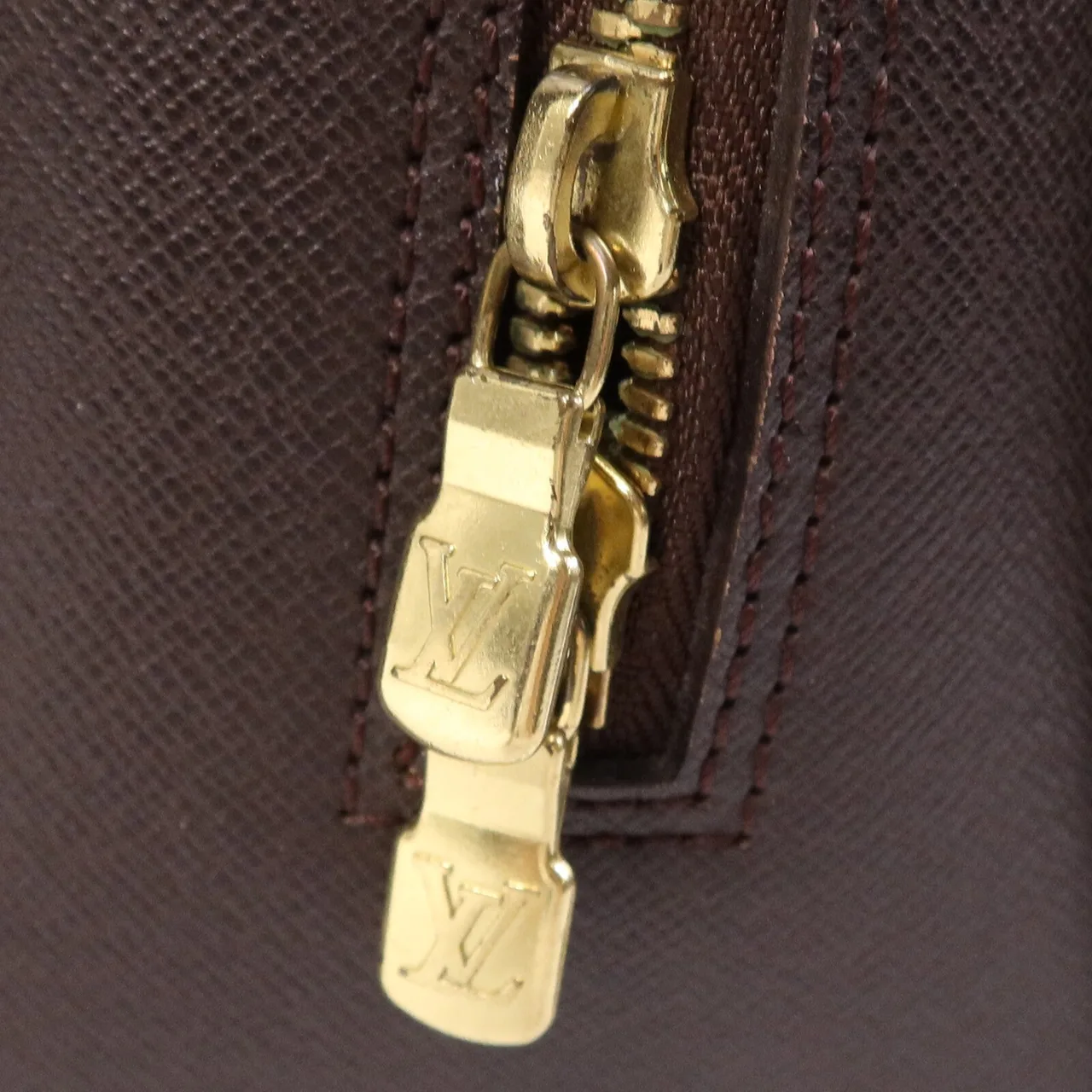 LOUIS VUITTON N51155 Handbag Coated Canvas 棕色 / Brown Coated Canvas Rank B - Thumbnail 7