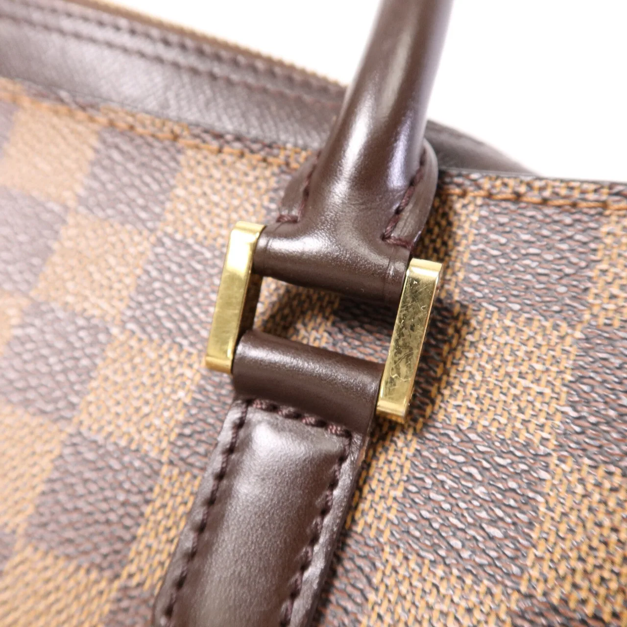 LOUIS VUITTON N51155 Handbag Coated Canvas 棕色 / Brown Coated Canvas Rank B - Thumbnail 14