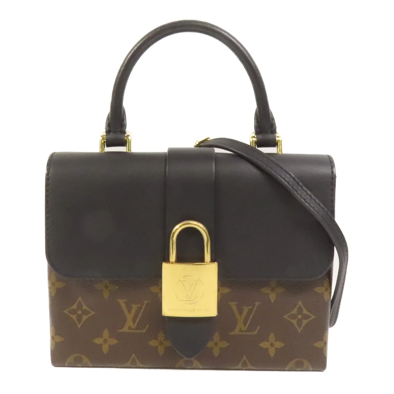 LOUIS VUITTON Locky M44141 2-Way Bag Coated Canvas 棕色 / 黑色 / Black