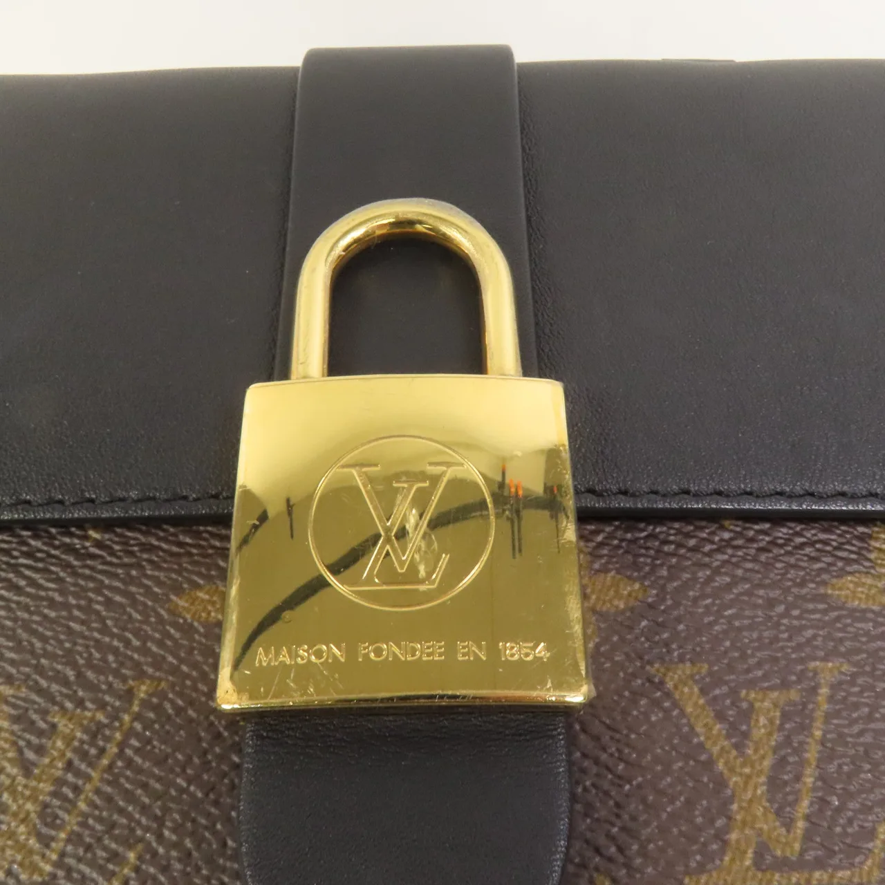 LOUIS VUITTON Locky M44141 2-Way Bag Coated Canvas 棕色 / 黑色 / Black Coated Canvas Rank A - Thumbnail 7