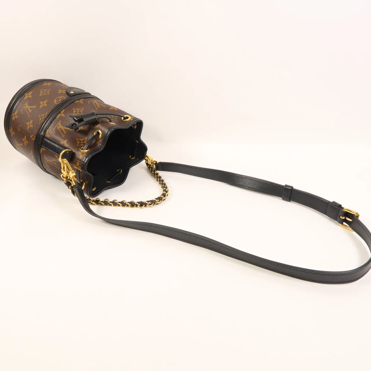 LOUIS VUITTON Noe M83480 2-Way Bag Coated Canvas 棕色 / 黑色 / Browe/Black Coated Canvas Rank A - Thumbnail 8