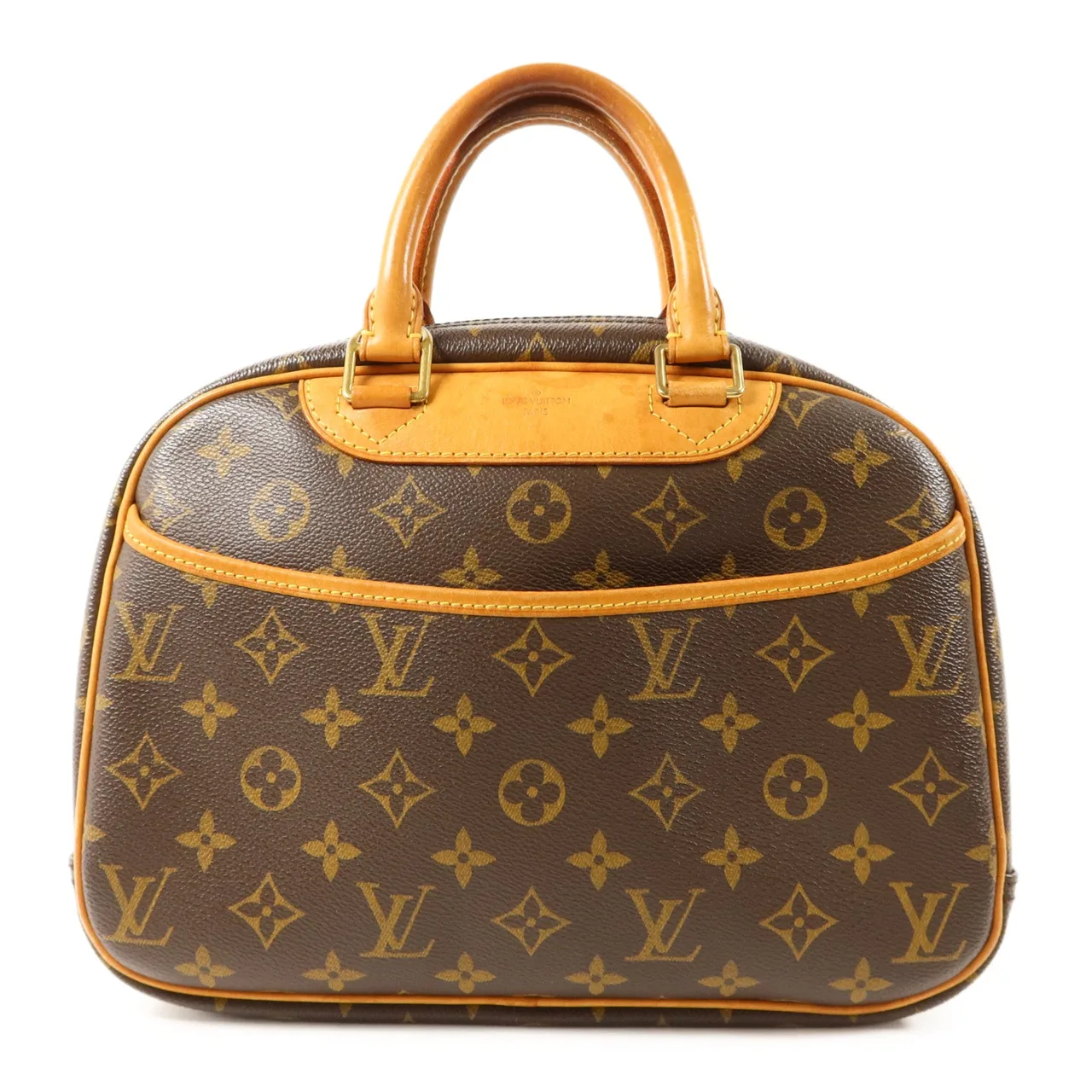 LOUIS VUITTON Trouville M42228 Handbag Coated Canvas 棕色 / Brown