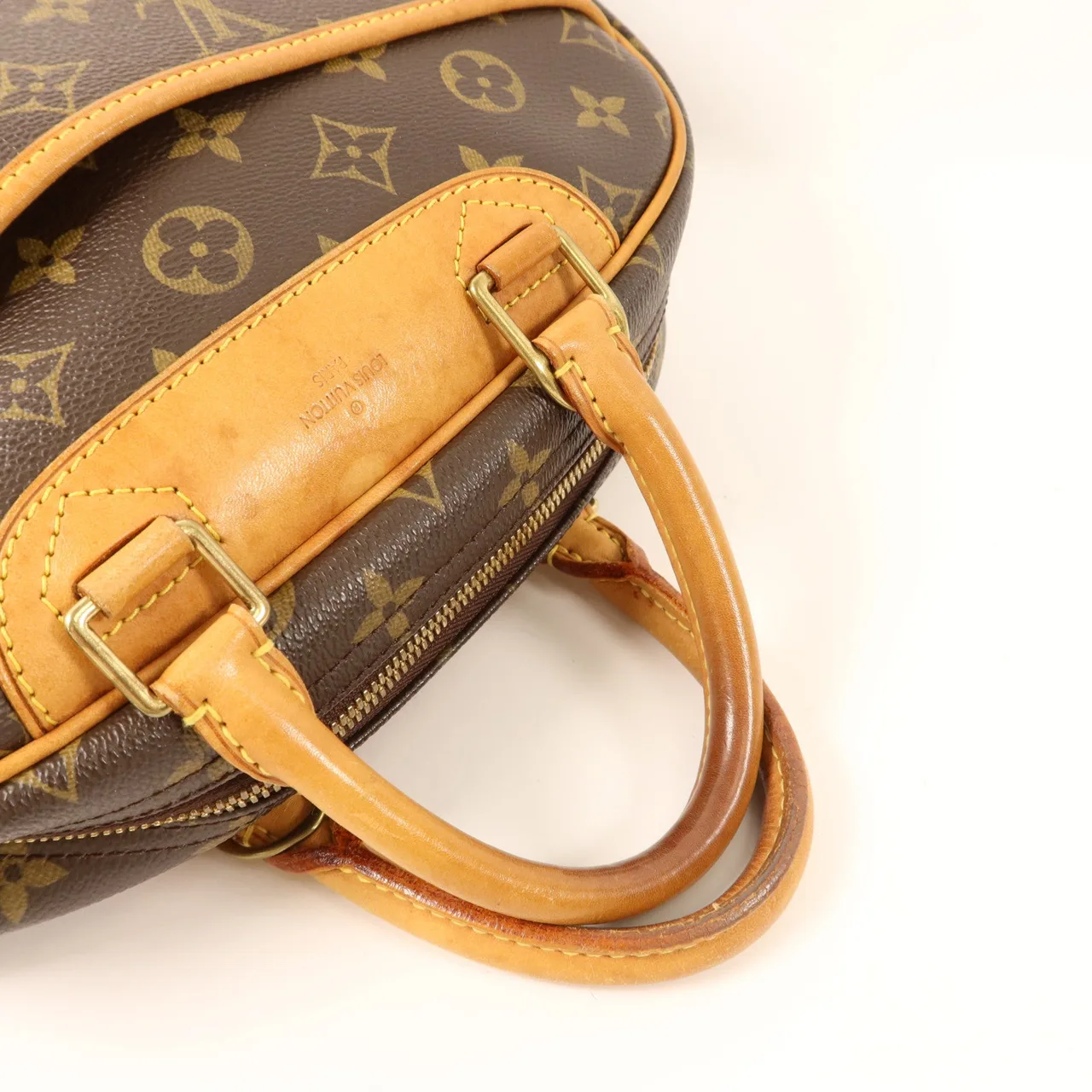 LOUIS VUITTON Trouville M42228 Handbag Coated Canvas 棕色 / Brown Coated Canvas Rank B - Thumbnail 5