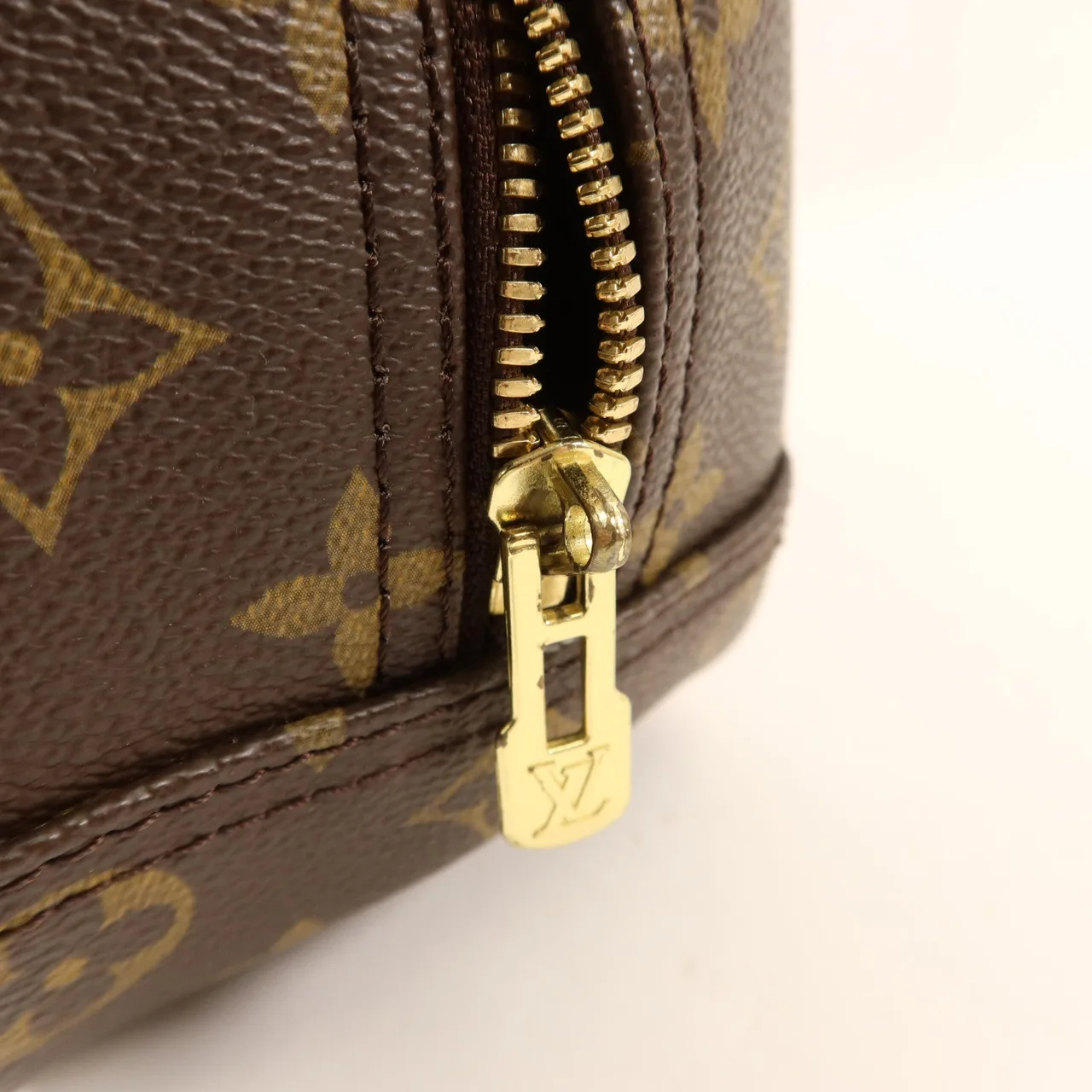 LOUIS VUITTON Trouville M42228 Handbag Coated Canvas 棕色 / Brown Coated Canvas Rank B - Thumbnail 10