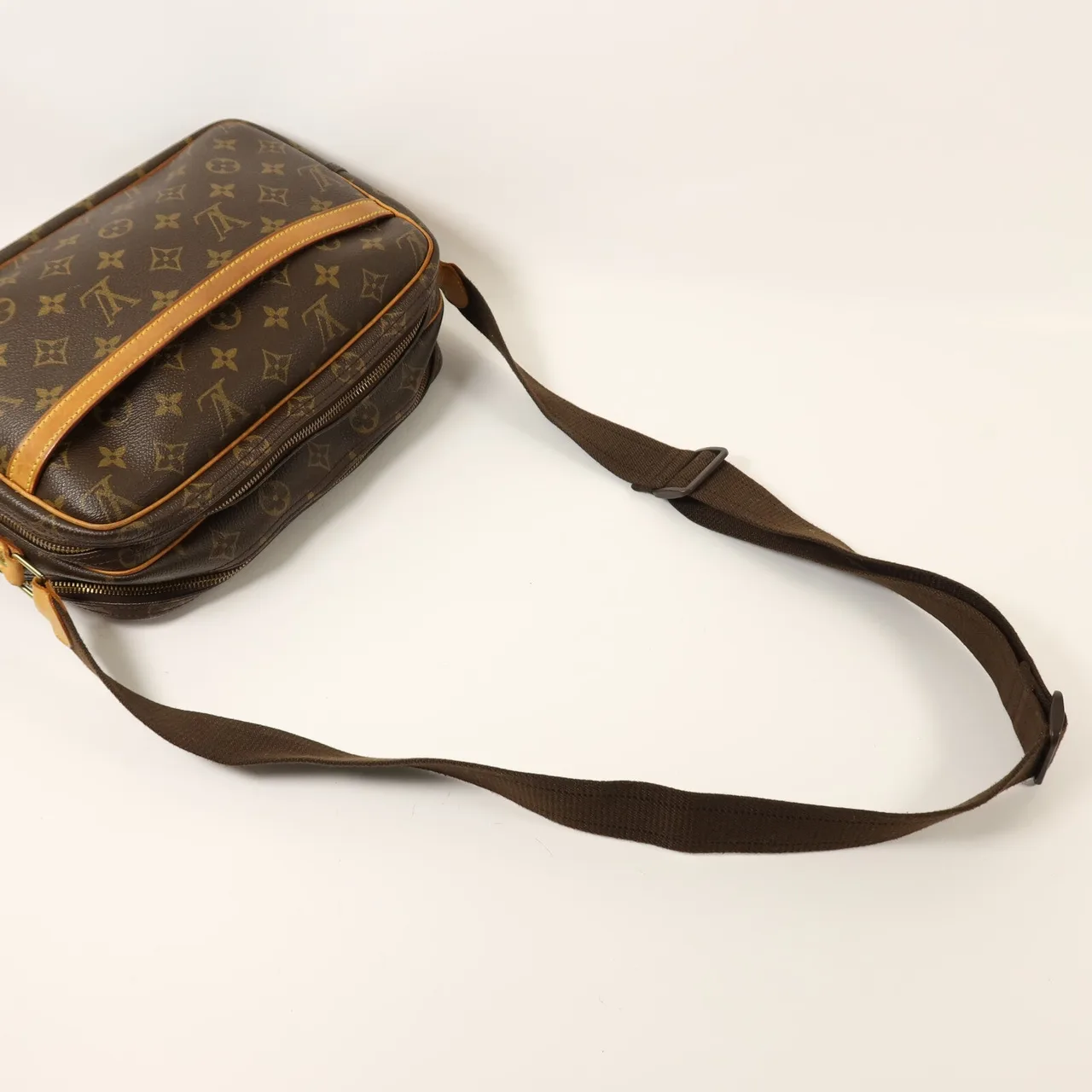LOUIS VUITTON Reporter M45254 Shoulder Bag Coated Canvas 棕色 / Brown Coated Canvas Rank B - Thumbnail 9