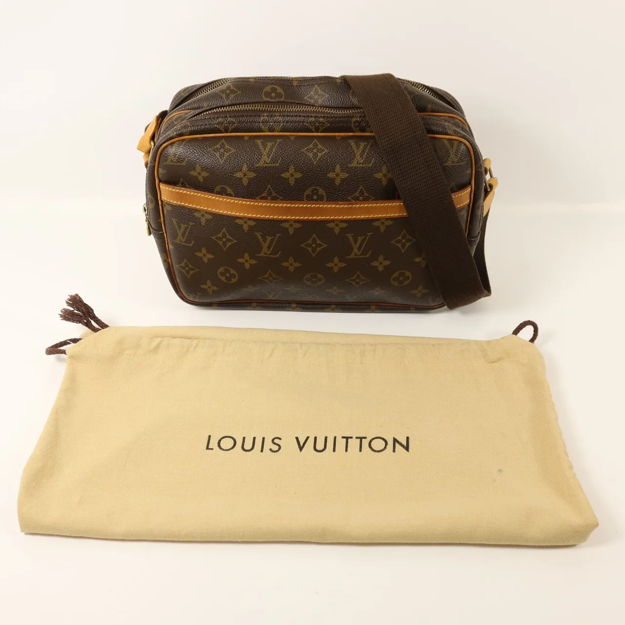 LOUIS VUITTON Reporter M45254 Shoulder Bag Coated Canvas 棕色 / Brown Coated Canvas Rank B - Thumbnail 10