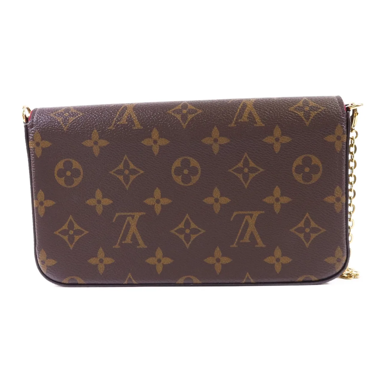 LOUIS VUITTON Felicie M81896 Shoulder Bag Coated Canvas 棕色 Coated Canvas Rank A - Thumbnail 3