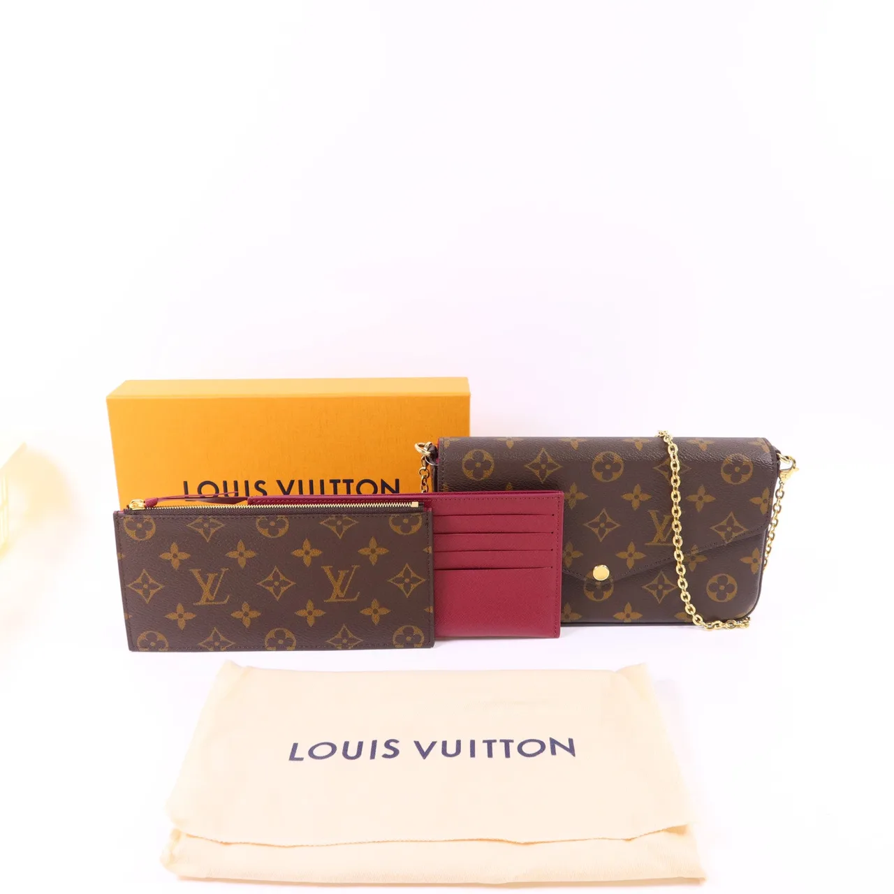 LOUIS VUITTON Felicie M81896 Shoulder Bag Coated Canvas 棕色 Coated Canvas Rank A - Thumbnail 5