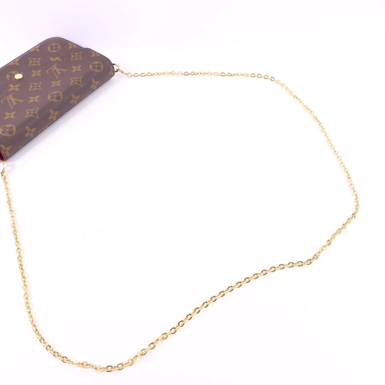 LOUIS VUITTON Felicie M81896 Shoulder Bag Coated Canvas 棕色 Coated Canvas Rank A - Thumbnail 6