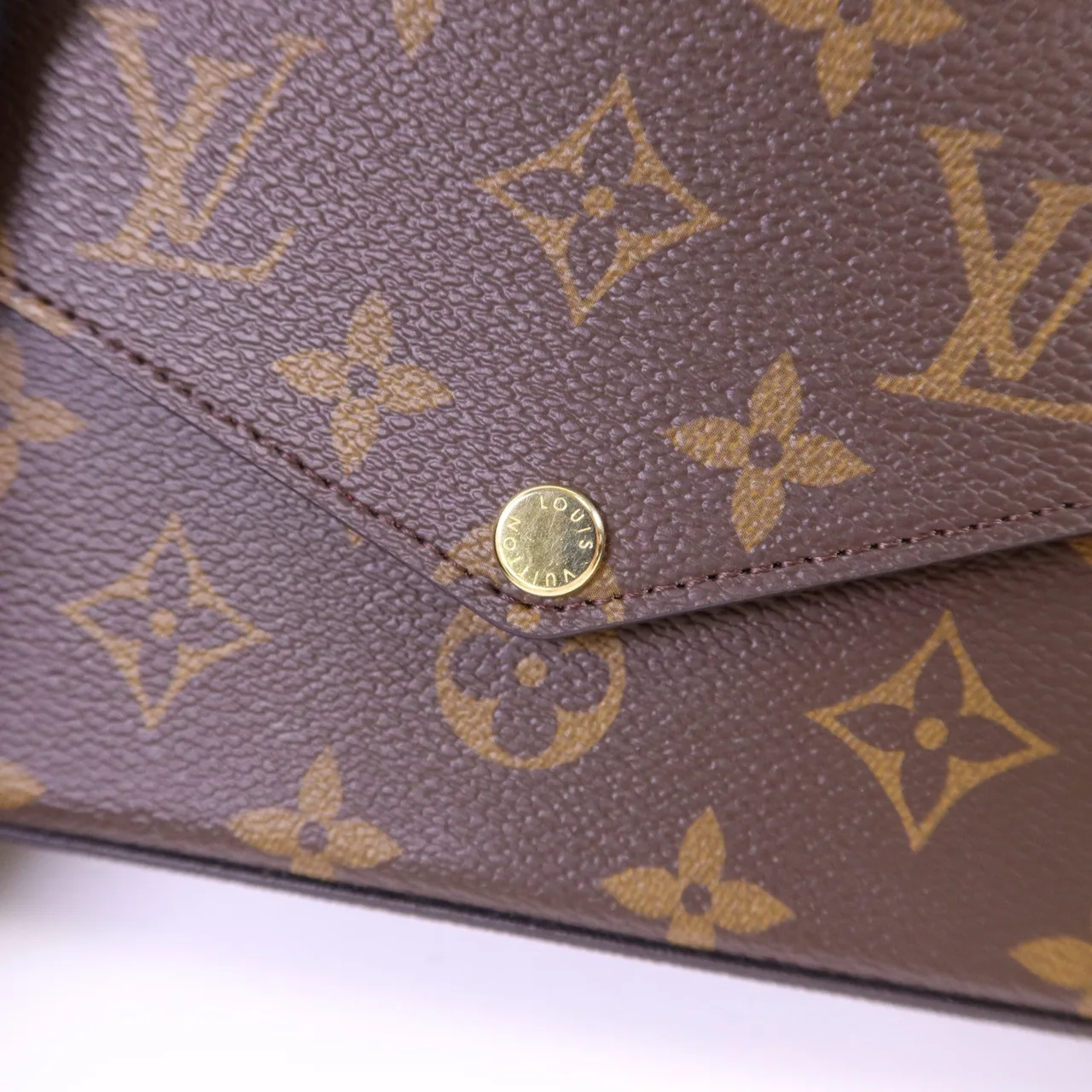 LOUIS VUITTON Felicie M81896 Shoulder Bag Coated Canvas 棕色 Coated Canvas Rank A - Thumbnail 9