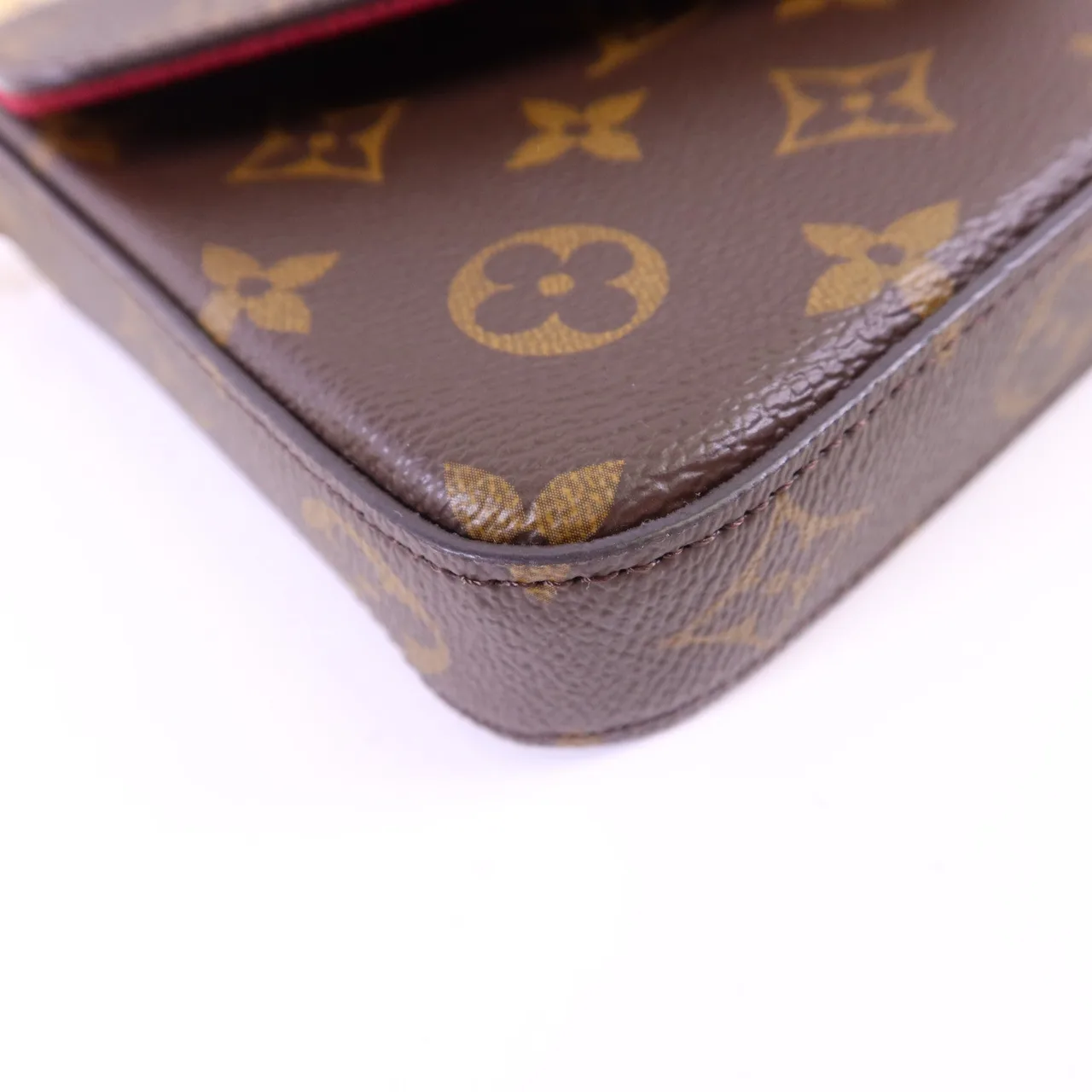 LOUIS VUITTON Felicie M81896 Shoulder Bag Coated Canvas 棕色 Coated Canvas Rank A - Thumbnail 15