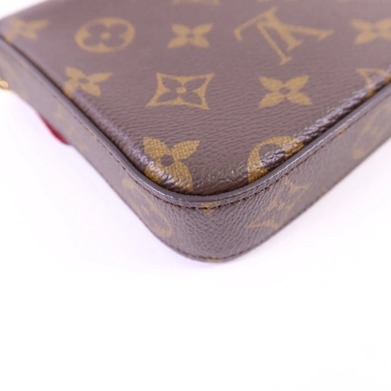 LOUIS VUITTON Felicie M81896 Shoulder Bag Coated Canvas 棕色 Coated Canvas Rank A - Thumbnail 17