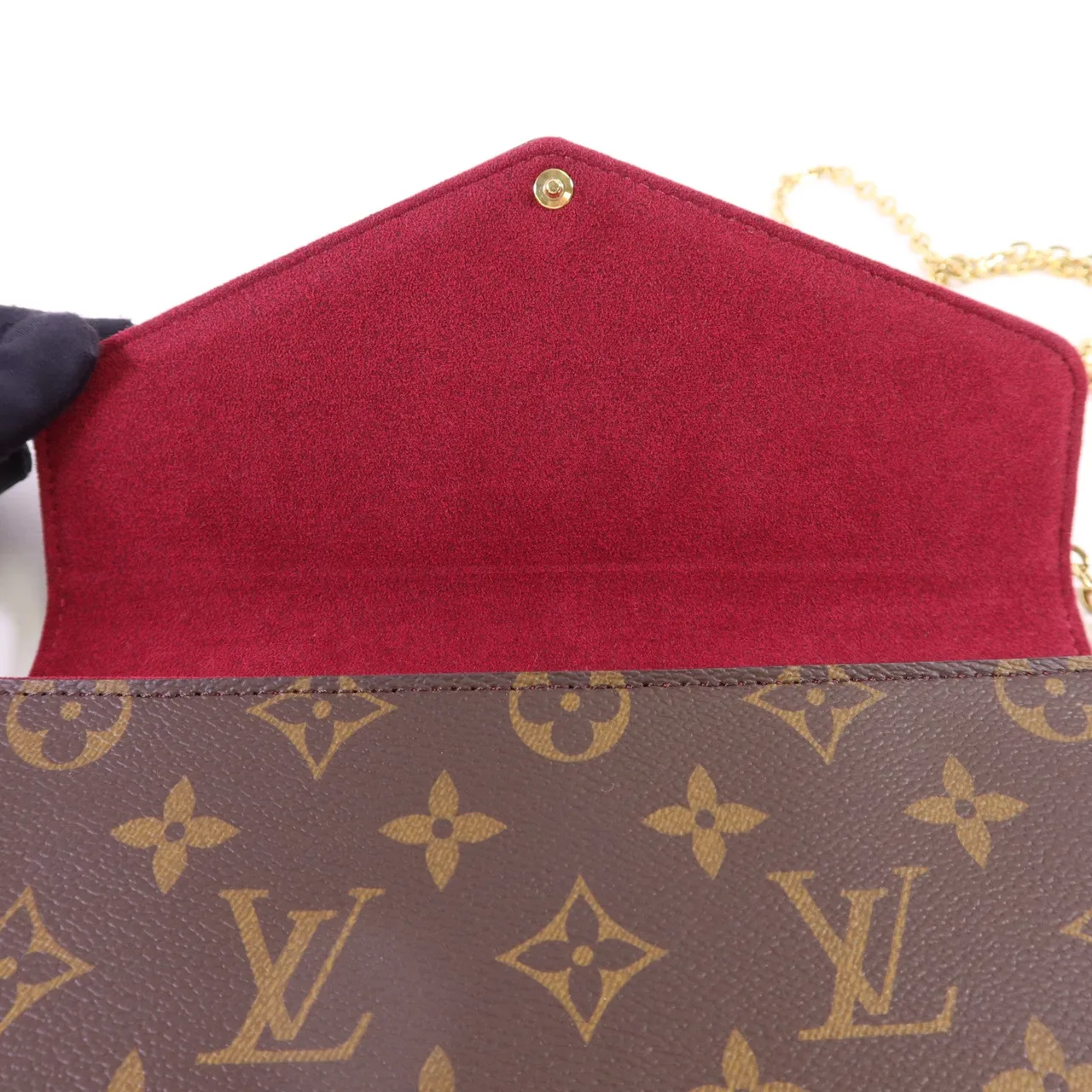LOUIS VUITTON Felicie M81896 Shoulder Bag Coated Canvas 棕色 Coated Canvas Rank A - Thumbnail 18