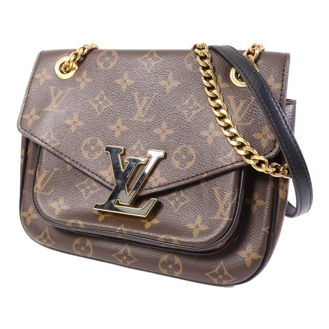 LOUIS VUITTON Passy M45592 Shoulder Bag Coated Canvas 棕色 / Brown Coated Canvas Rank A - Thumbnail 3