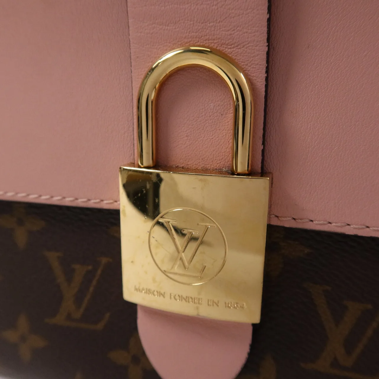 LOUIS VUITTON Locky M44080 2-Way Bag Coated Canvas 粉色 / Pink Coated Canvas Rank B - Thumbnail 7