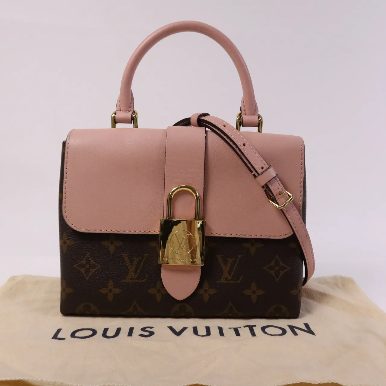 LOUIS VUITTON Locky M44080 2-Way Bag Coated Canvas 粉色 / Pink Coated Canvas Rank B - Thumbnail 10