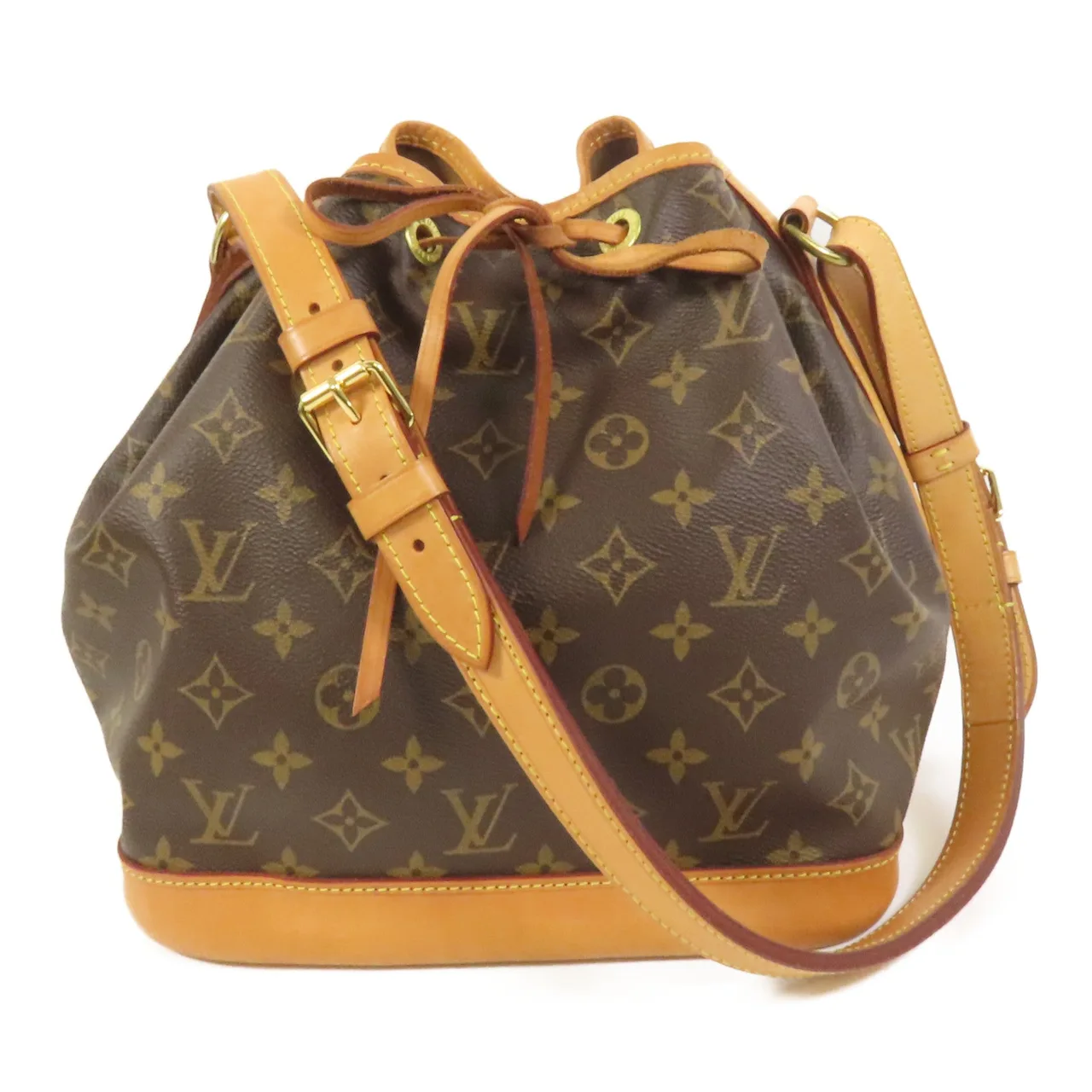 LOUIS VUITTON Noe M46984 Shoulder Bag Coated Canvas 棕色 / Brown