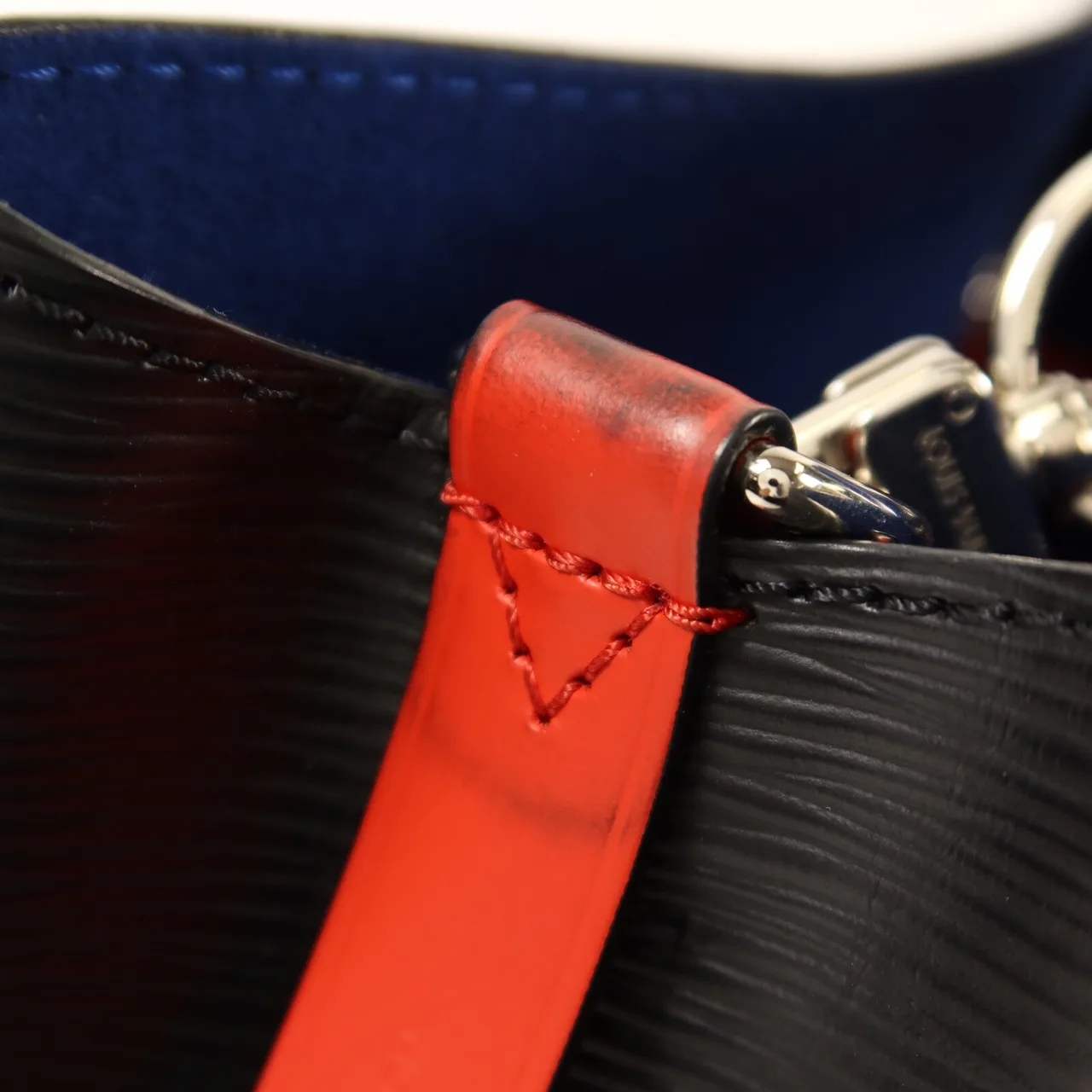 LOUIS VUITTON NeoNoe M52853 2-Way Bag Calfskin 黑色 / 紅色 / Blue Calfskin Rank A - Thumbnail 17
