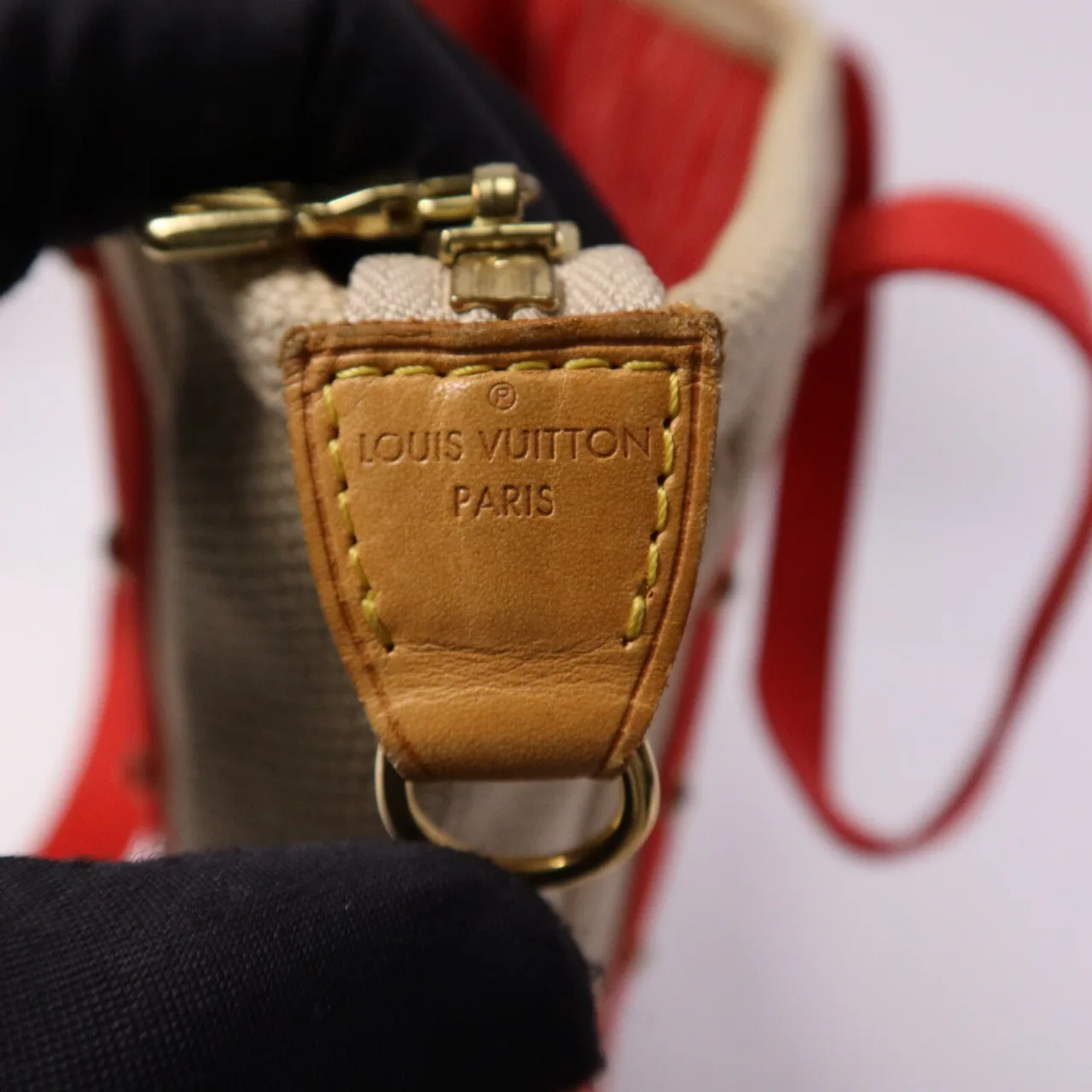 LOUIS VUITTON M40035 Tote Bag Canvas 米色 / 紅色 / Beige/Red Canvas Rank C - Thumbnail 6