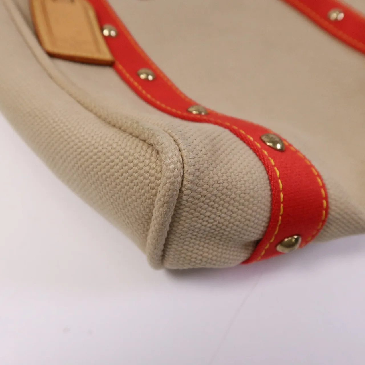 LOUIS VUITTON M40035 Tote Bag Canvas 米色 / 紅色 / Beige/Red Canvas Rank C - Thumbnail 11