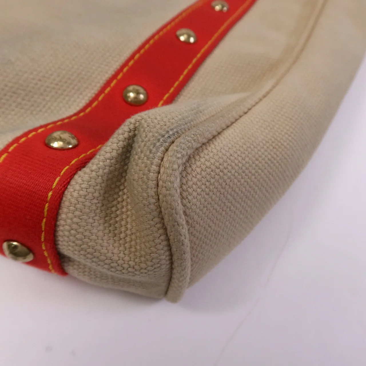LOUIS VUITTON M40035 Tote Bag Canvas 米色 / 紅色 / Beige/Red Canvas Rank C - Thumbnail 12