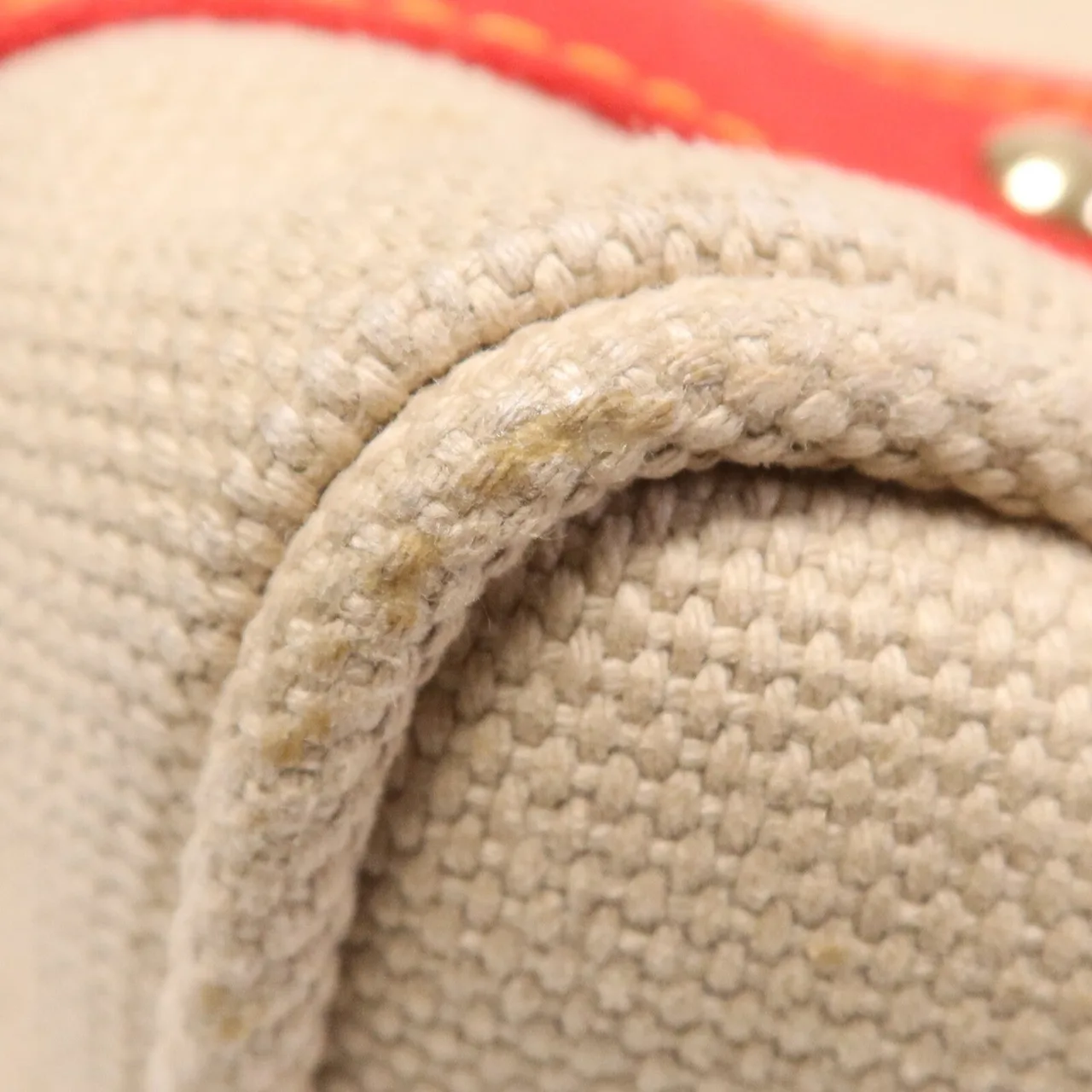 LOUIS VUITTON M40035 Tote Bag Canvas 米色 / 紅色 / Beige/Red Canvas Rank C - Thumbnail 17