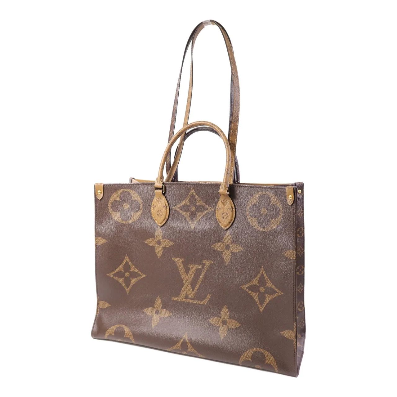 LOUIS VUITTON OnTheGo M45320 2-Way Bag Coated Canvas 棕色 / Brown Coated Canvas Rank A - Thumbnail 3