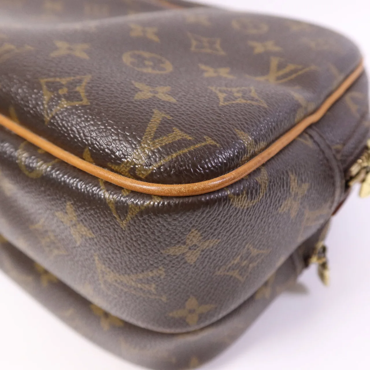 LOUIS VUITTON Reporter M45254 Shoulder Bag Coated Canvas 棕色 Coated Canvas Rank B - Thumbnail 10