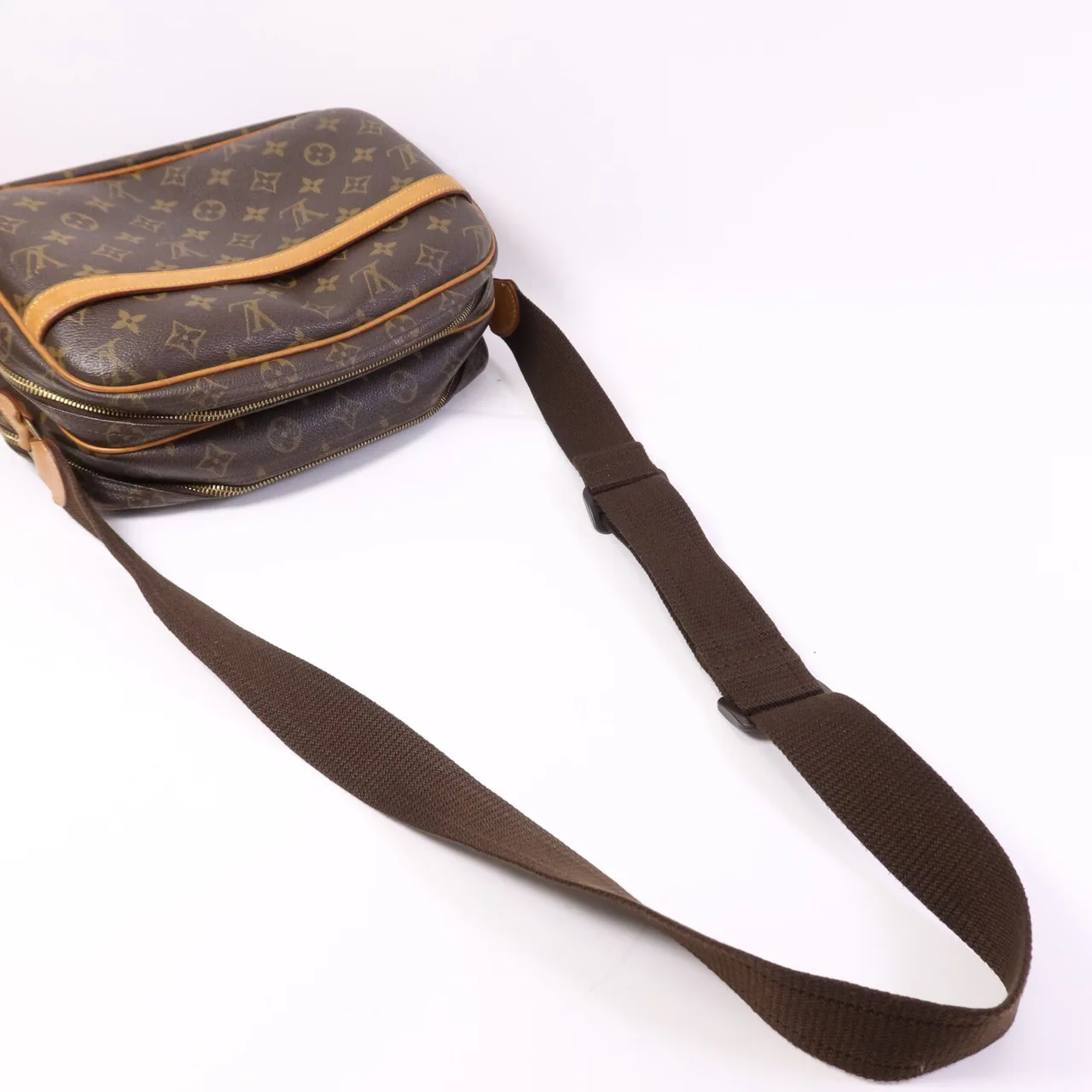 LOUIS VUITTON Reporter M45254 Shoulder Bag Coated Canvas 棕色 Coated Canvas Rank B - Thumbnail 12