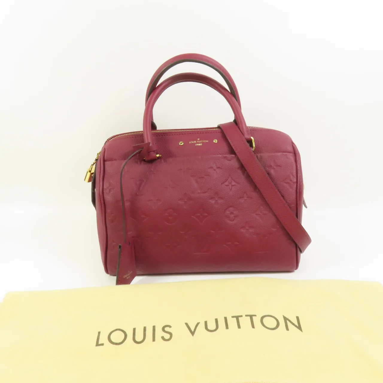 LOUIS VUITTON Speedy Bandouliere M43262 2-Way Bag Calfskin 紅色 / Red Calfskin Rank A - Thumbnail 13