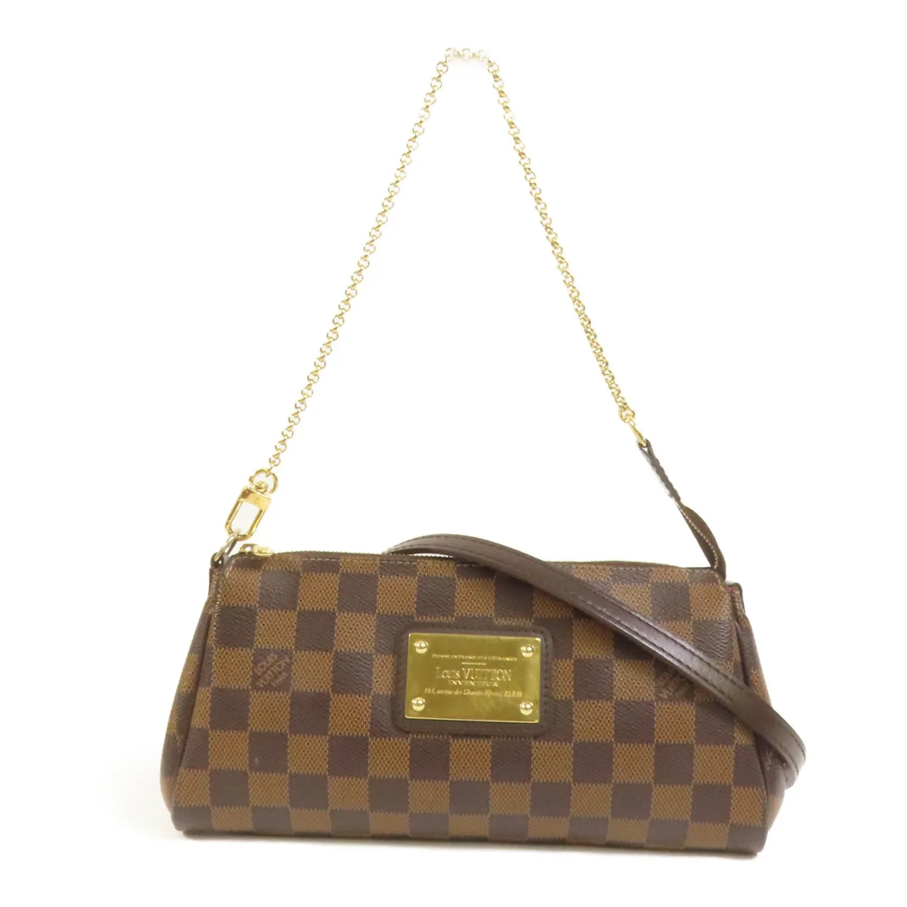 LOUIS VUITTON Eva N55213 2-Way Bag Coated Canvas 棕色 / Brown
