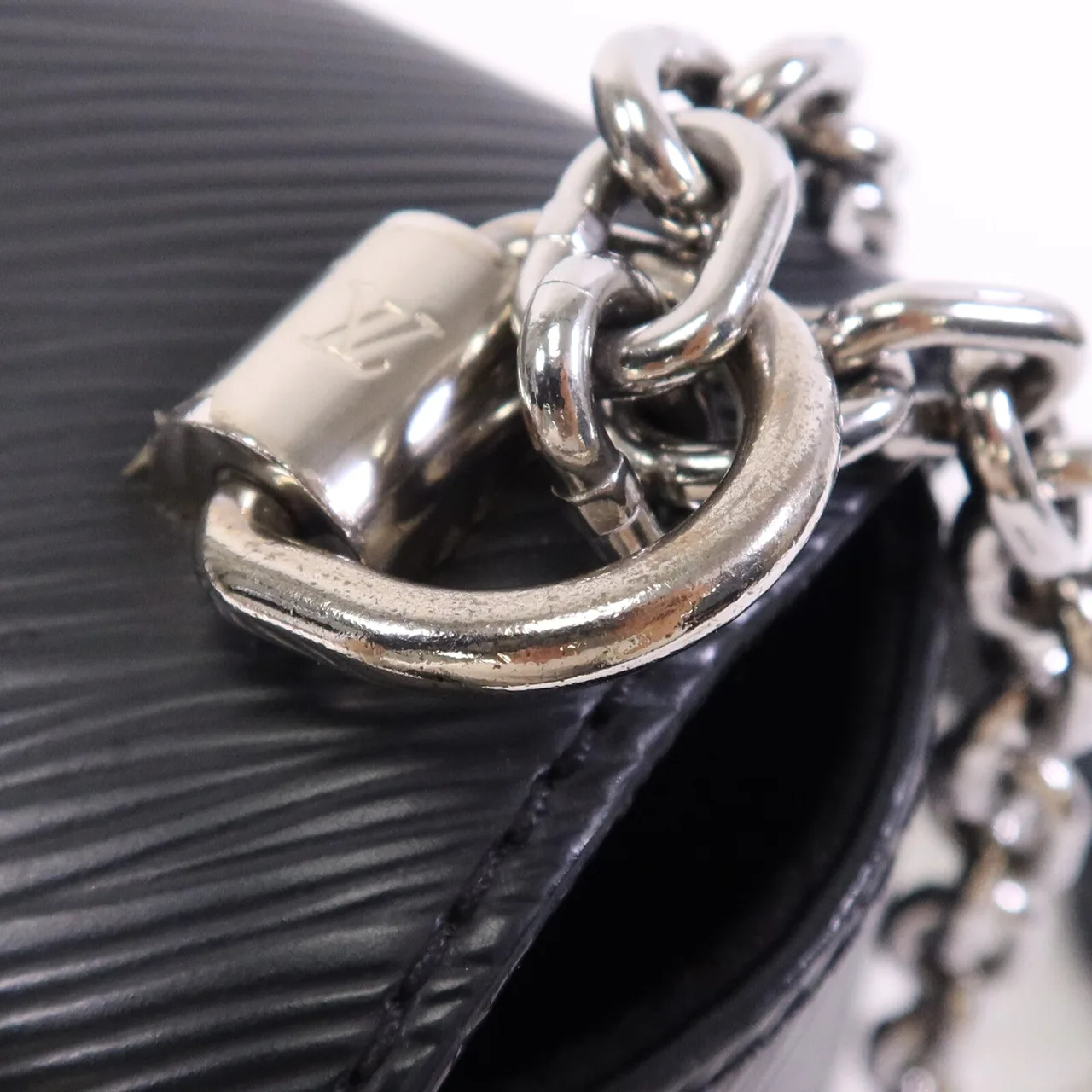 LOUIS VUITTON Twist M21110 肩背包 牛皮 黑色 牛皮 中古品A - 縮圖 7