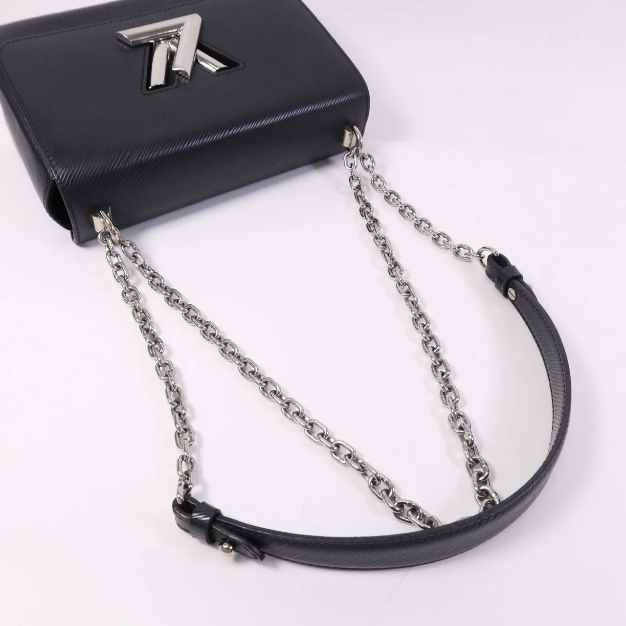 LOUIS VUITTON Twist M21110 肩背包 牛皮 黑色 牛皮 中古品A - 縮圖 9