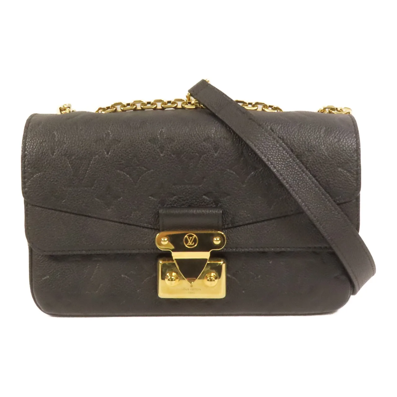 LOUIS VUITTON Marceau M46200 Shoulder Bag Calfskin 黑色 / Black