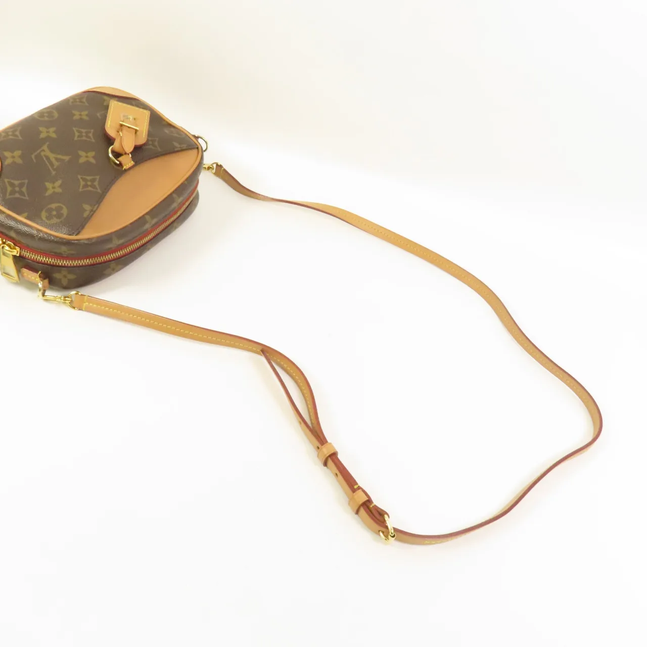 LOUIS VUITTON Deauville M45528 肩背包 塗層帆布 棕色 / Brown 塗層帆布 中古品B - 縮圖 5