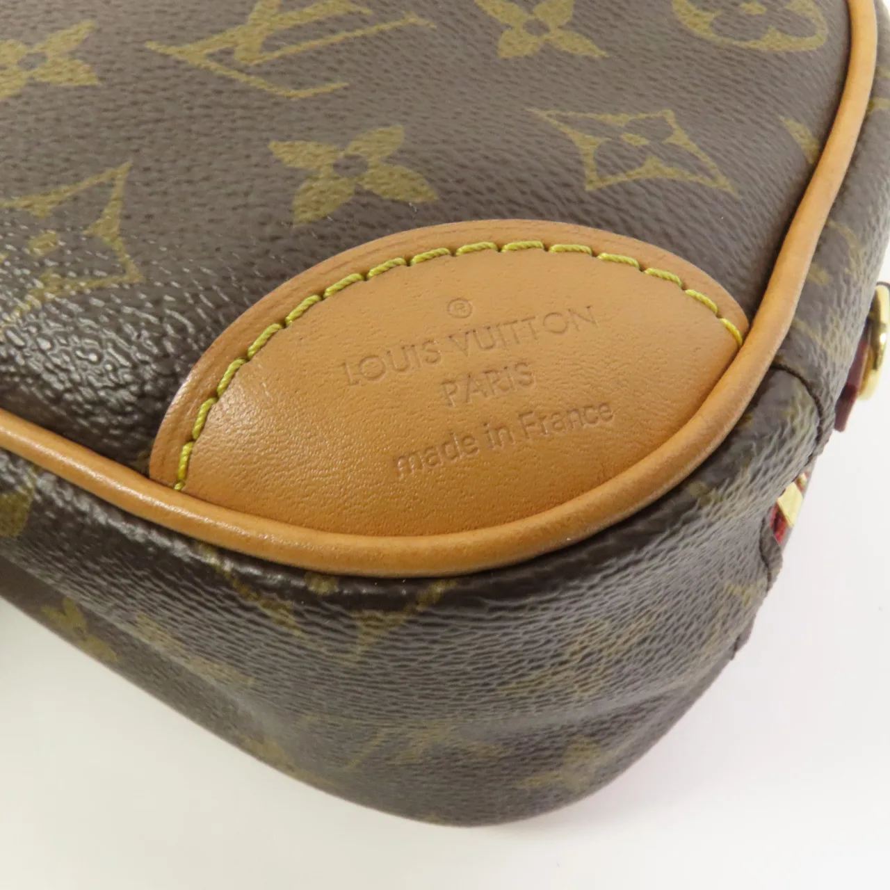 LOUIS VUITTON Deauville M45528 肩背包 塗層帆布 棕色 / Brown 塗層帆布 中古品B - 縮圖 14