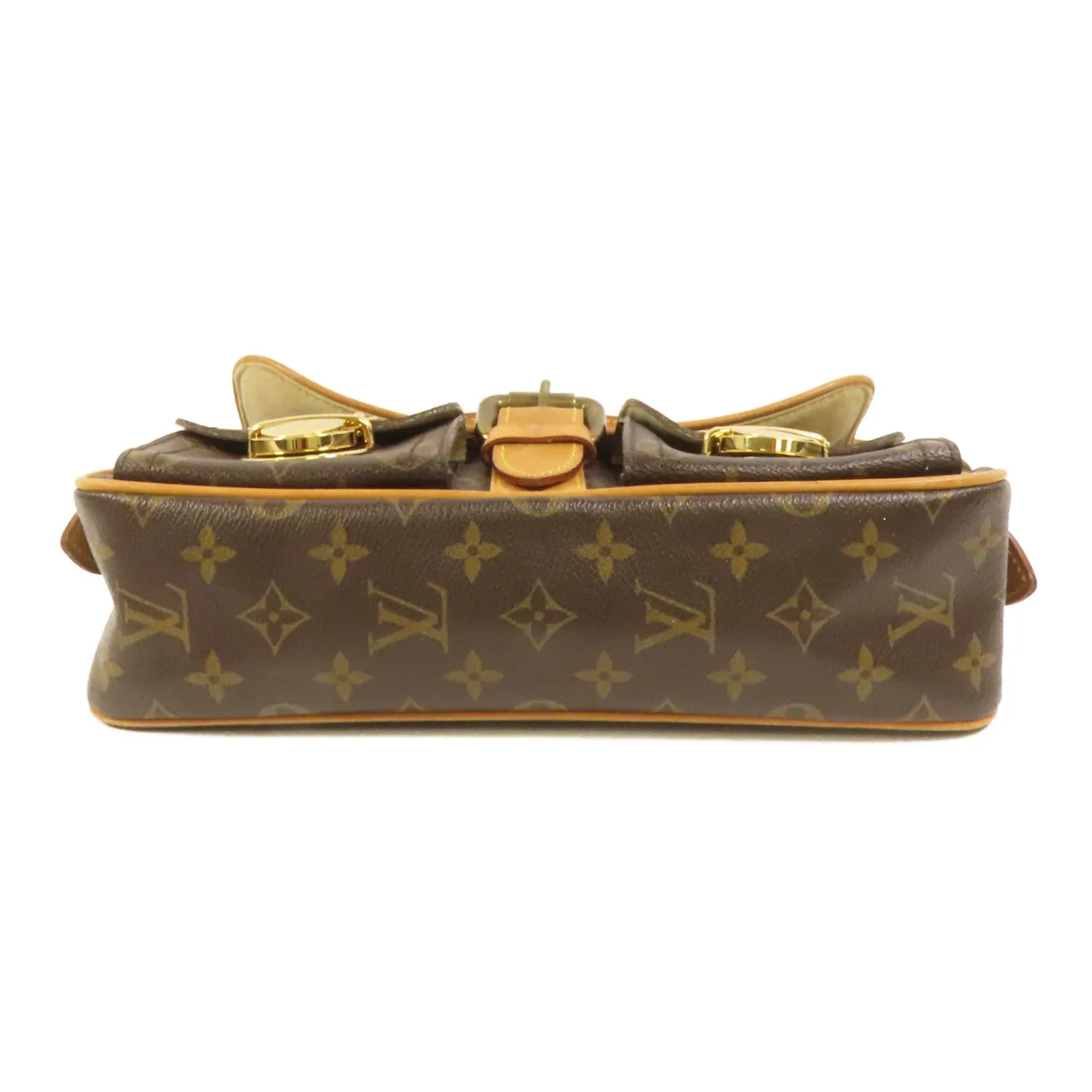 LOUIS VUITTON Hudson M40027 肩背包 塗層帆布 棕色 / Brown 塗層帆布 中古品B - 縮圖 4