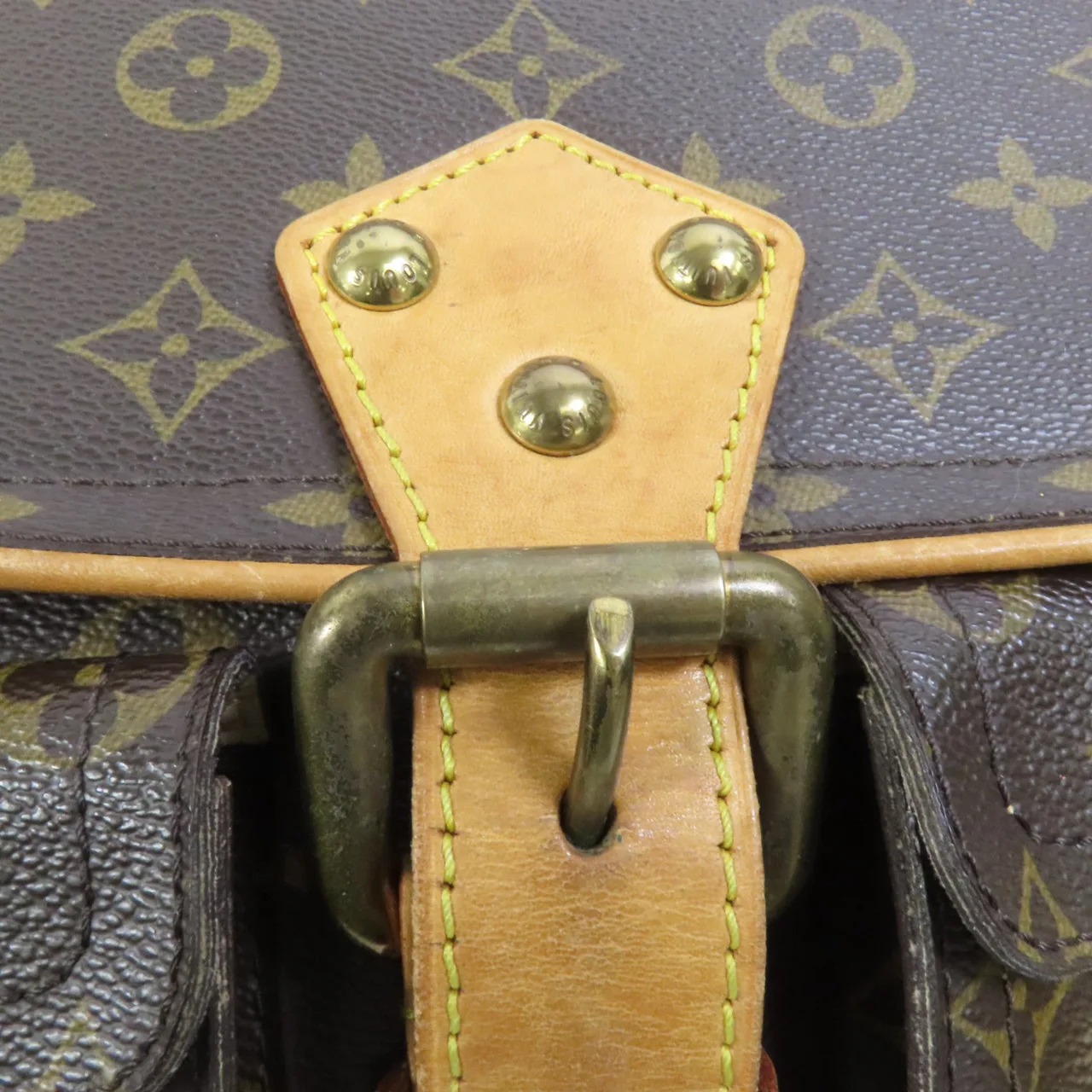 LOUIS VUITTON Hudson M40027 肩背包 塗層帆布 棕色 / Brown 塗層帆布 中古品B - 縮圖 7