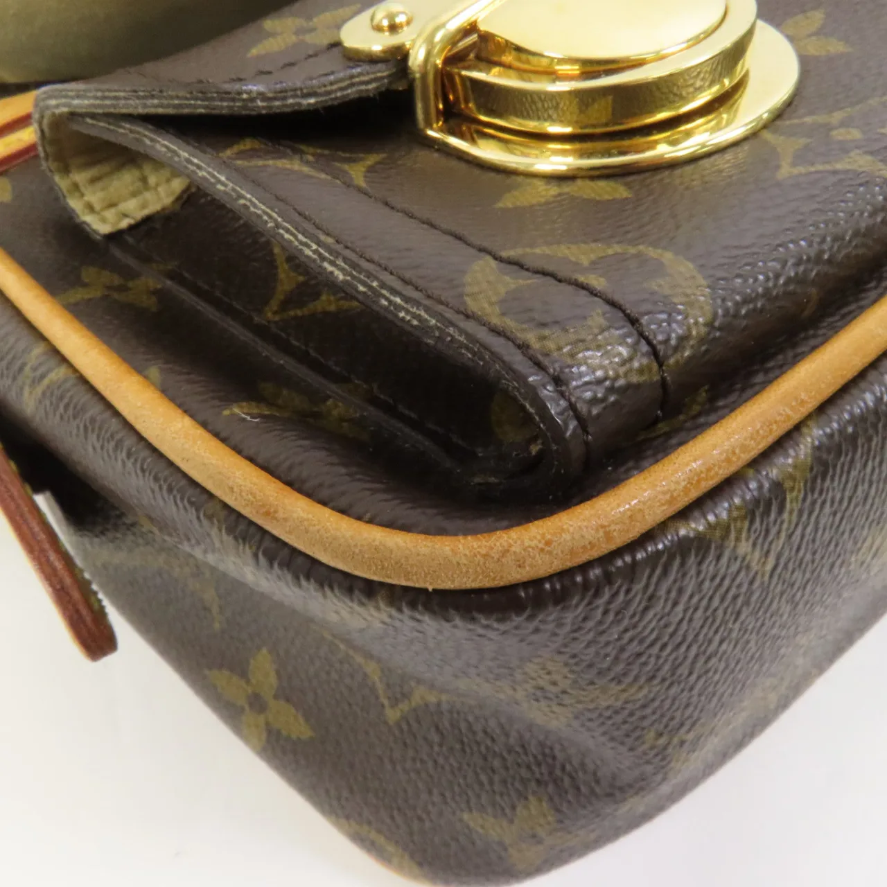 LOUIS VUITTON Hudson M40027 肩背包 塗層帆布 棕色 / Brown 塗層帆布 中古品B - 縮圖 14