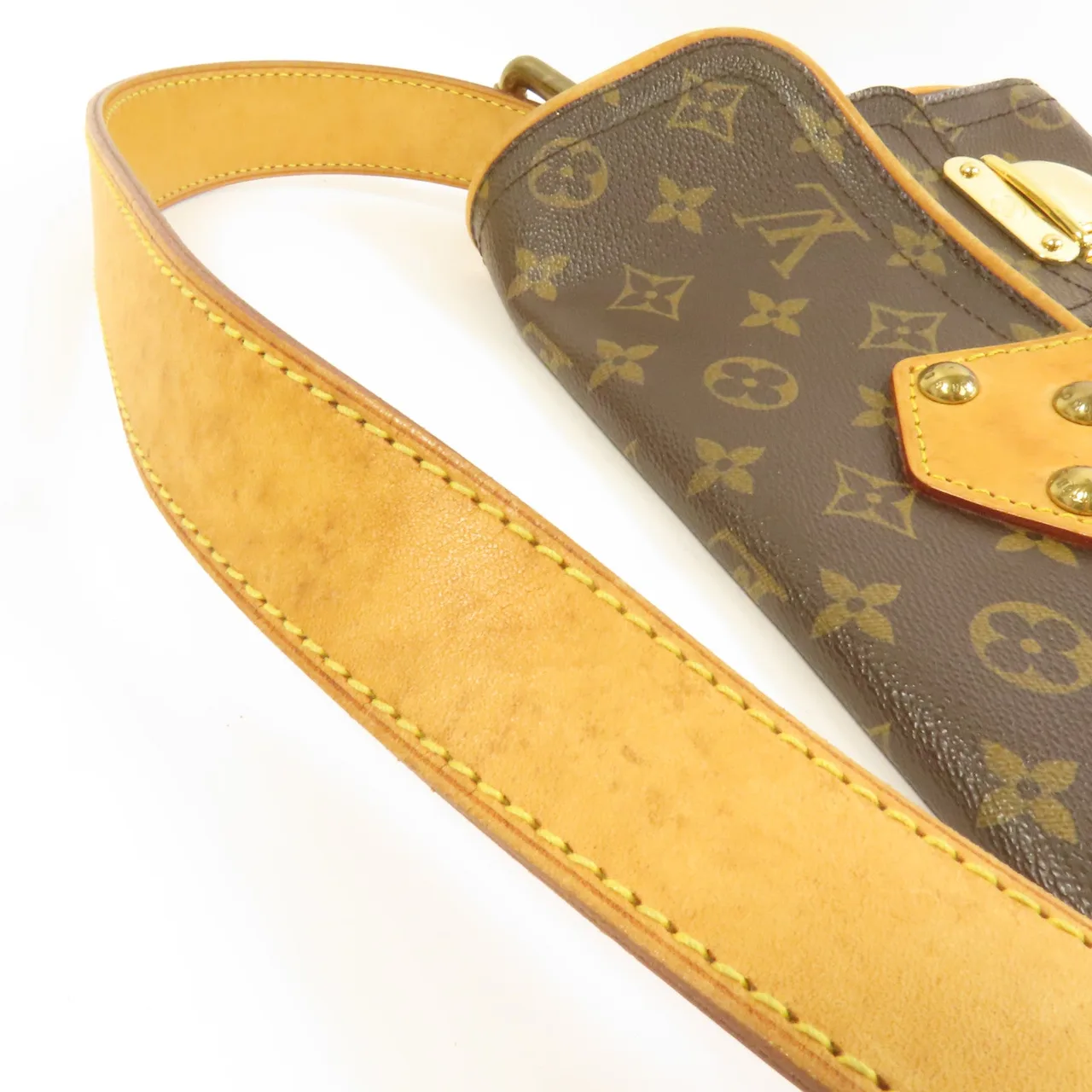 LOUIS VUITTON Hudson M40027 肩背包 塗層帆布 棕色 / Brown 塗層帆布 中古品B - 縮圖 16