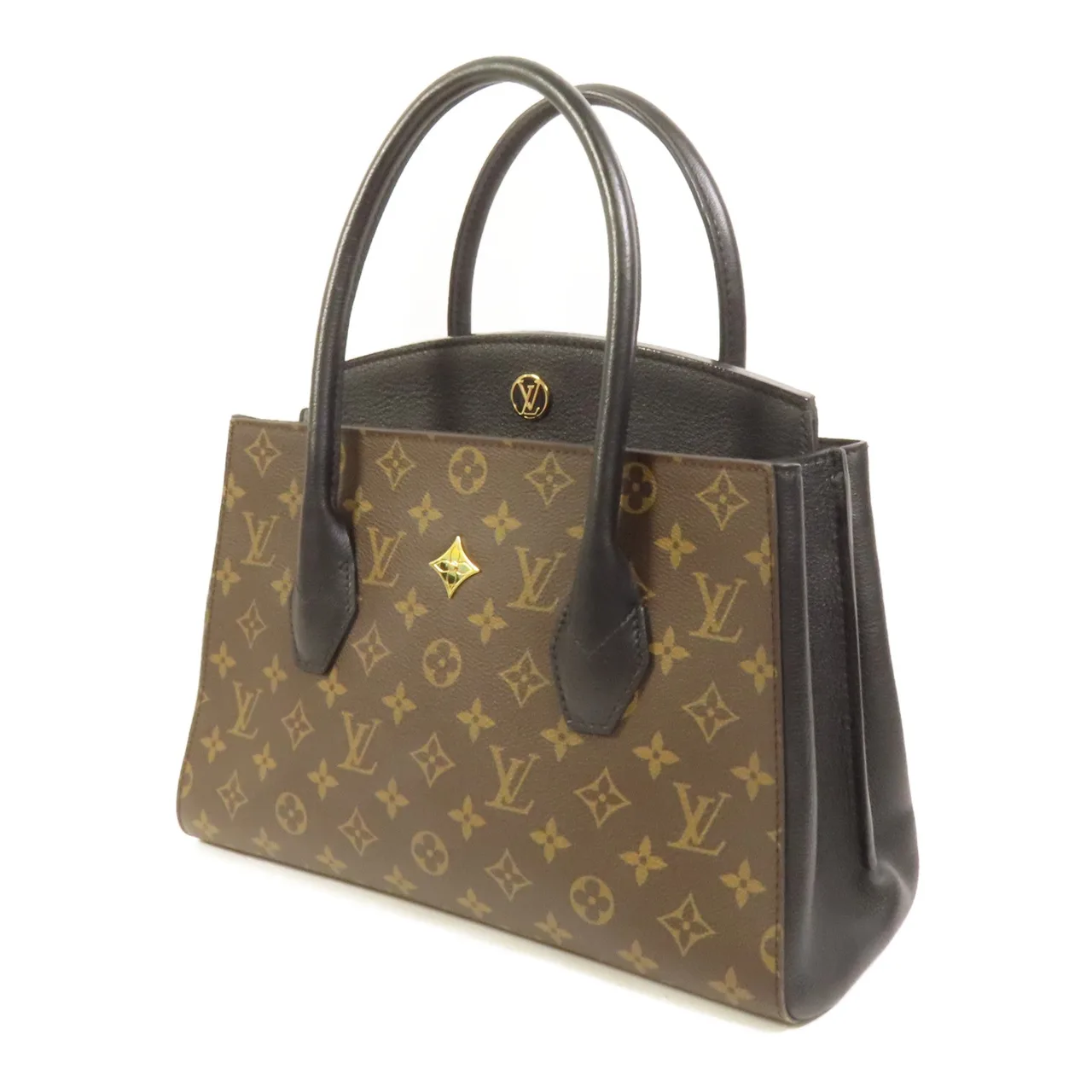 LOUIS VUITTON Florine M42269 2-Way Bag Coated Canvas 棕色 / Brown/Black Coated Canvas Rank A - Thumbnail 3
