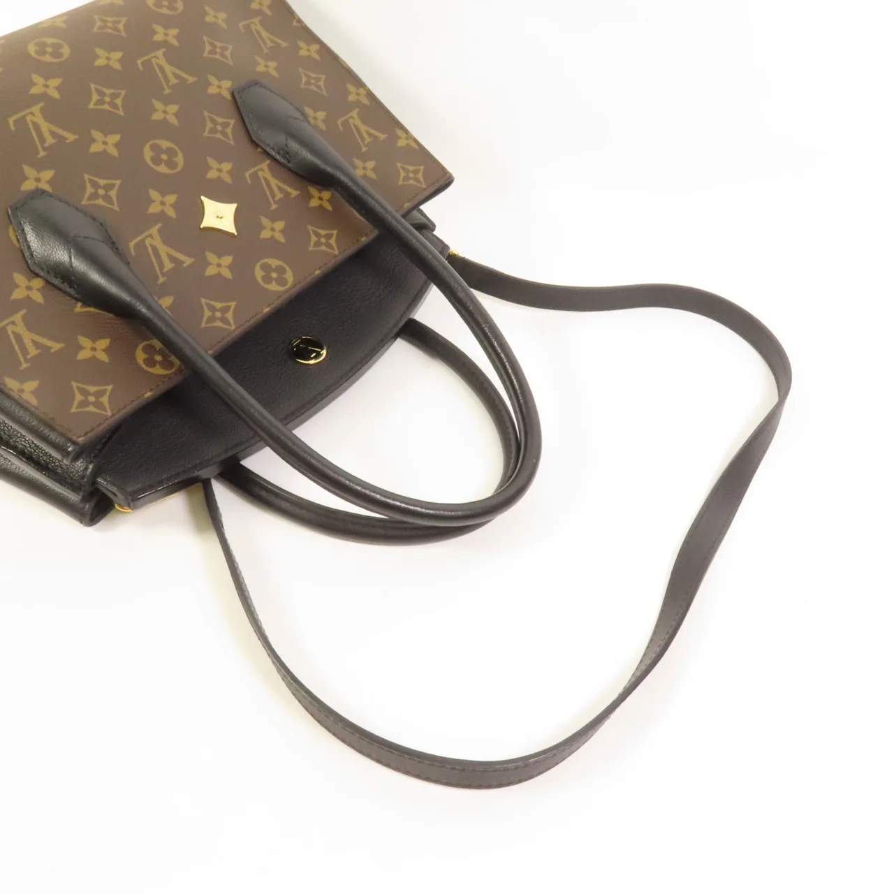 LOUIS VUITTON Florine M42269 2-Way Bag Coated Canvas 棕色 / Brown/Black Coated Canvas Rank A - Thumbnail 6