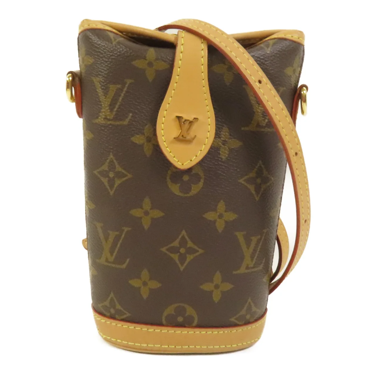 LOUIS VUITTON Fold Me Pouch M80874 肩背包 塗層帆布 棕色 / Brown